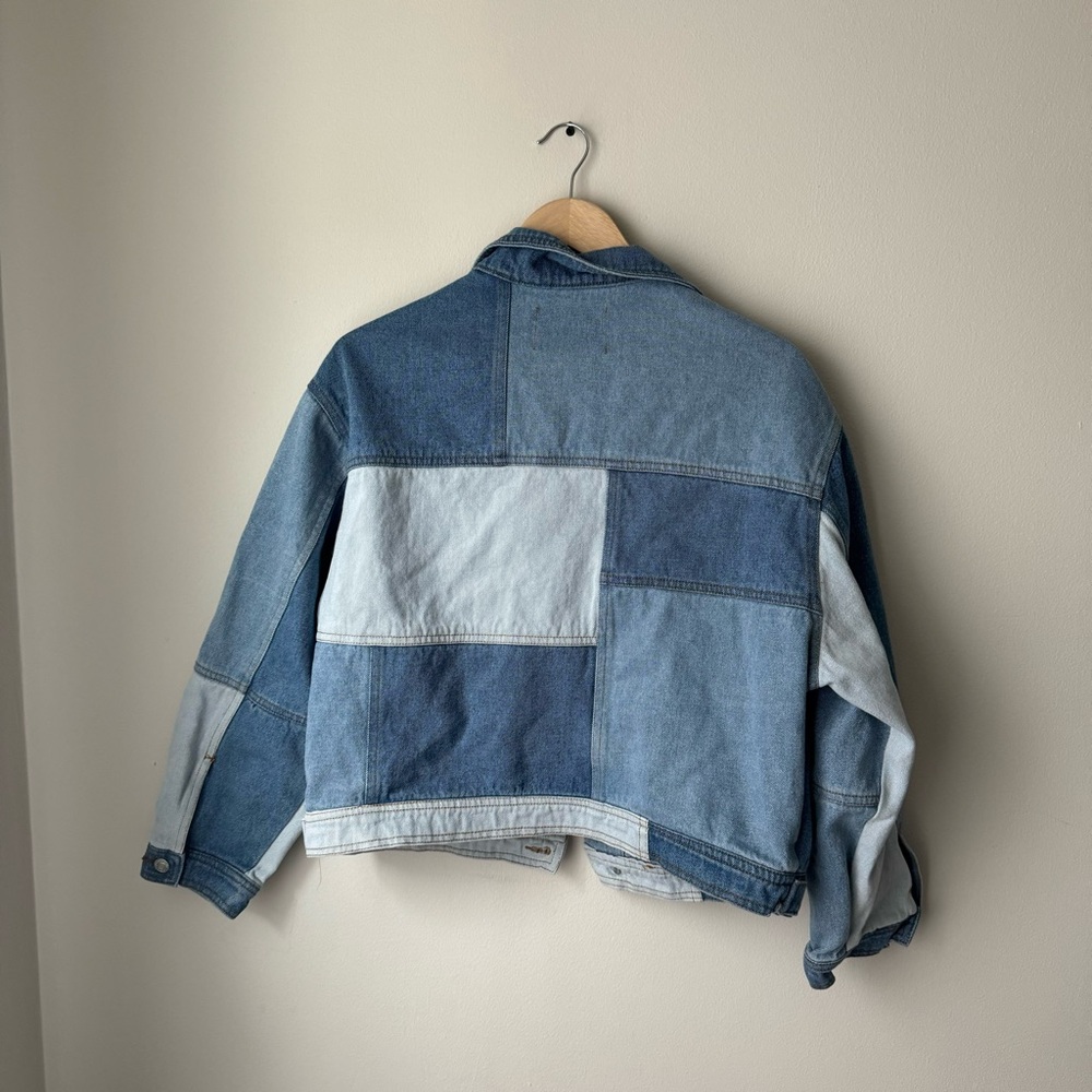 Signatures Patchwork Jean Denim Jacket - image 2
